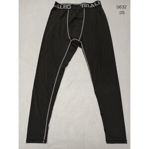 Telaleo (Large) Black Polyester Blend Stretch Long Leggings